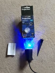 Gemmy Indoor Outdoor Swirling Led Light Show Projection Icy Blue Kaleidoscope. Fixed Price $15.00.
