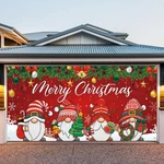 7 X 16 Ft Christmas Garage Cover, 2025 Holiday Decorations For Double Doors. Fixed Price $62.86.