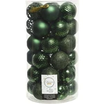 Decoris 2.4 In. Shatterproof Pine Green Bauble Christmas Ornament (37-PACK). Fixed Price $12.36.
