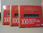 Christmas Holiday Time, 100 Super Bright End-to-end 3 SETS-46FT. Fixed Price $30.00.