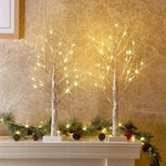 Peiduo Christmas Decorations Indoor, 2 Ft Birch Tree With Led Lights, Fairy L.... Fixed Price $24.93.