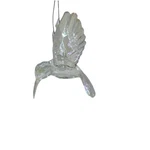 Clear Iridescent Acrylic Hummingbird Christmas Tree Ornament. Fixed Price $16.99.