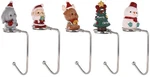 Dajamai 5 Pack Christmas Stocking Holders, Uniquely Designed Fireplace Hooks .... Fixed Price $28.04.