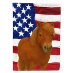 Carolines Treasures WDK6527CHF 40 X 28 In. Chestnut Shetland Pony American Ho.... Fixed Price $36.60.