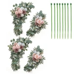 Wedding Arch Set Of 4 Artificial Swag Faux Floral. Fixed Price $35.99.