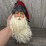 Kurt Adler Santa Head Ornament Red Hat Long Beard Classic Christmas Decor 12. Fixed Price $24.99.