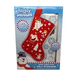 Frosty The Snowman Make Your Own Felt Stocking Craft Kit 18 Inch Christmas Steam. Fixed Price $24.00.