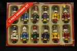 Set Of 12 Kurt S. Adler Mini Wooden Nutcracker Christmas Ornaments. Fixed Price $15.57.