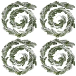 Lyrow 4 Pcs Christmas Garlands Pine Artificial Winter Snowy Greenery .... Fixed Price $67.04.