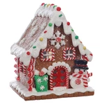 Christmas Decorations 5.5" Led Clay Gingerbread Collectible House Village Orn.... Fixed Price $36.49.