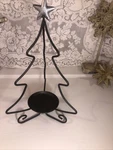 Longaberger #71562 Metalworks Wrought Iron Christmas Tree Candle Holder. Fixed Price $30.00.