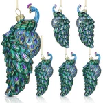 Funtery Pcs Peacock Christmas Ornament 2.76" Vintage Glass Orname.... Fixed Price $41.52.