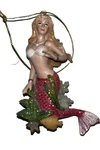 Kurt Adler Mermaid Ornament Blonde Hair Pink Tail Glitter. Fixed Price $14.00.