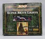 Everstar 100 String To Multi Color Super Brite Christmas Lights Nos. Fixed Price $17.00.