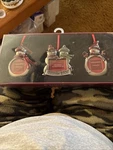 Set Of 3 St. Nicholas Christmas Snow Man Ornament Frames Metal 2009. Fixed Price $15.00.