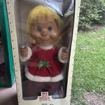 1090S 22" Telco Motion-ette Animated Claus Christmas Troll Doll Original. Fixed Price $75.00.