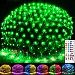 Oycbuzo 14.8FT X 5FT Christmas Net Lights, 240LED 35 Colors Changing Outdoor .... Fixed Price $56.37.
