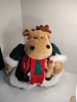 Reindeer Winter Green Coat Christmas Plush Stuffed Animal 16" Prima Creations. Fixed Price $24.99.