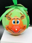 Reindeer Green Twinkling Treasures 3D Blinking Christmas Ornament Shatterproof. Fixed Price $12.99.