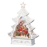 Roman Christmas Tree Cardinal Printed Scene Led Swirl Dome. Fixed Price $76.95.