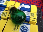 Boxof One Vintage Round Logo Made Usa 11W Old Sign Bulb Green 11S14. Fixed Price $9.98.