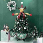 6FT Musical Snowing Christmas Tree W/led Lights Indoor Holiday Decorations-deer. Fixed Price $198.00.