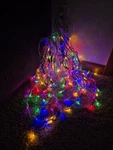 Ge-indoor/outdoor 100 Led Icicle Lights Multi Color-holiday/christmas-lot Of 2. Fixed Price $14.00.