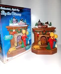 Vintage Gemmy 2003 "by The Chimney" Animated Light Up Musical Christmas Display. Fixed Price $40.00.