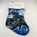 Batman Dc Comics Christmas Stocking - Faux Fur & Satin 16" Holiday Gift Ruz. Fixed Price $11.98.