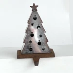 Christmas Tree Tin Metal Stocking Hanger Rustic Cottagecore Country Allen + Roth. Fixed Price $19.00.
