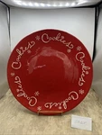 Hallmark Holiday Platter 1LPR1504 - 14.5" Red Snowflake Cookies Border. Fixed Price $17.50.