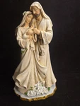 Holy Family W/poinsettia & Roses Figurine By Joseph's Studio Roman 10.5" Tall. Fixed Price $79.98.