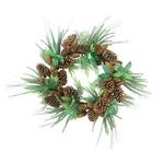 Allstate 24" Mixed Pine Artificial Christmas Wreath With Cones - Unlit. Fixed Price $50.39.