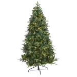 6' Grand Teton Spruce Flat Back Artificial Christmas Tree, Led, Bendable Branch. Fixed Price $130.39.
