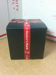 Vintage Maker's Mark Clear Ball Globe Red Wax Holiday Christmas Ornament Box. Fixed Price $21.95.