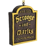Charming Scrooge & Marley Christmas House Sign Ornament - Literary Holiday Decor. Fixed Price $30.99.