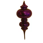 Vintage Dept 56 Purple Blown Mercury Glass Double Finial Christmas Ornament Box. Fixed Price $22.99.