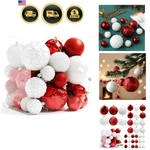 Christmas Tree Ornaments - 36 Pcs Shatterproof Ball Set F.... Fixed Price $35.19.