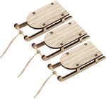 Vosarea 3PCS Christmas Sled Ornaments Miniature Sleigh Decor Unfinished Wooden. Fixed Price $12.88.