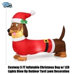 Costway 5 Ft Inflatable Christmas Dog W/ Led Lights Blow Up Outdoor Yard Lawn De. Fixed Price $50.38.