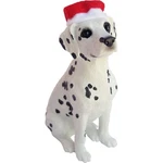 Sandicast Black Dalmatian With Santa Hat Christmas Ornament. Fixed Price $29.82.