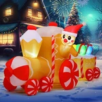 9 Ft Christmas Inflatables Outdoor Decoration Gingerbread Man Trai.... Fixed Price $83.52.