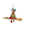 Kurt Adler Gingerbread Boy Sitting Wooden Spoon Christmas Ornament 4". Fixed Price $13.18.