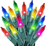 Multicolor Christmas Lights String 50FT 200 Count Incandescent Bulbs Mini Lig.... Fixed Price $38.30.