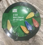 Home Accents 150 Ct C6 Led Multi-colored With Green Wire In Roll 49.6 Ft. Fixed Price $19.60.