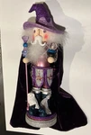 Kurt S. Alder - Purple Wizard Magical Staff And Owl Wooden Nutcracker 18. Fixed Price $50.00.
