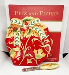 Fitz And Floyd 2015 Bountiful Holiday Christmas Snack Plate & Spreader. Fixed Price $10.00.