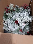 Hoyechi Christmas Garland With Lights 9FT, Battery Powered, Multi-color. Fixed Price $23.00.