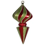 Vickerman Diamond Finial Christmas Ornament Plastic Red 12 Inch Standard Holiday. Fixed Price $32.62.