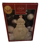 Lenox Seasons Sparkle Peppermint Splendor Light Up Snowman Figurine 7. Fixed Price $25.99.